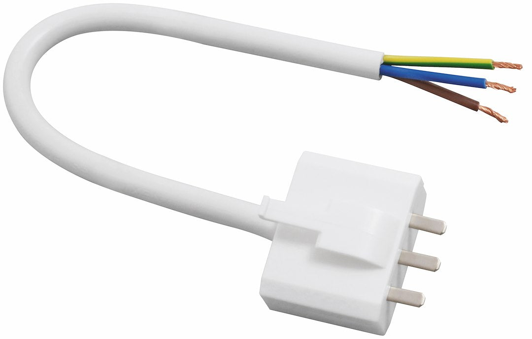 Lampsladdställ DCL 20 cm, 2-pol jordad