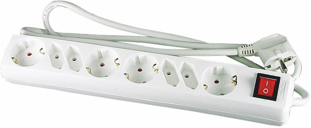 Grenuttag 8-vägs, med brytare 1 m