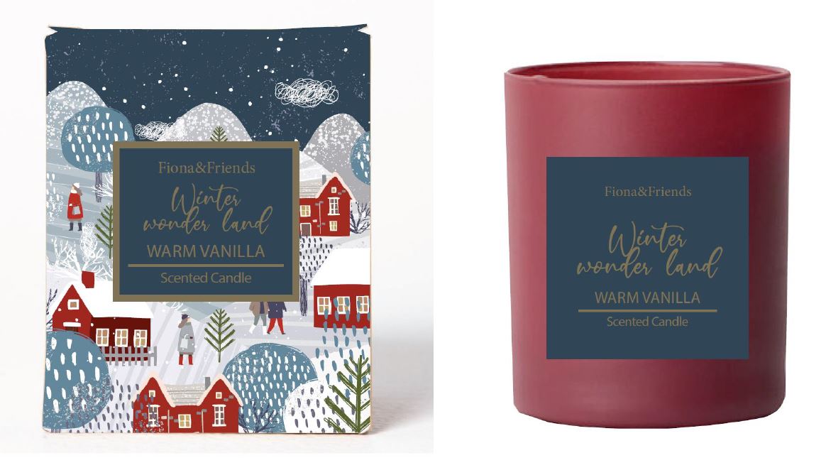 Fiona&Friends Doftljus i box Warm Vanilla