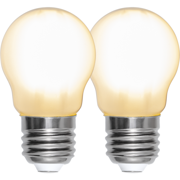 LED-LAMPA E27 G45 FROSTED 2-PACK 150lm