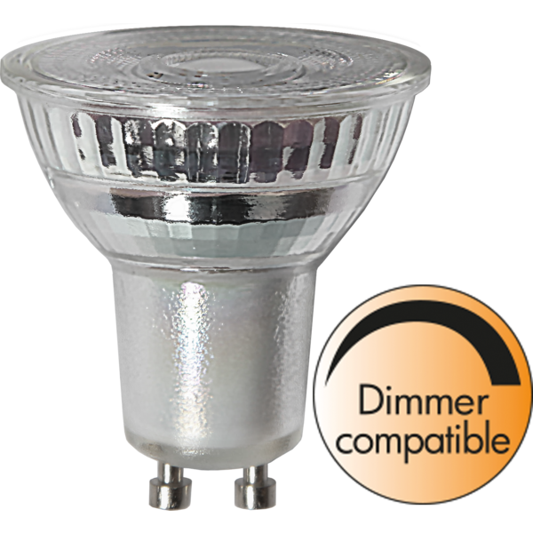 LED-LAMPA GU10 MR16 SPOTLIGHT GLASS