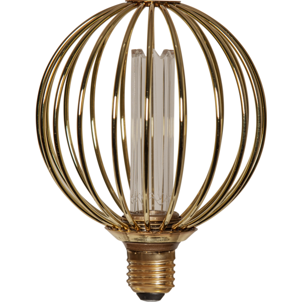 LED-lampa E27 G125 Decoled Metal