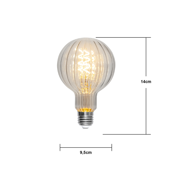 LED-lampa E27 G95 Decoled Line
