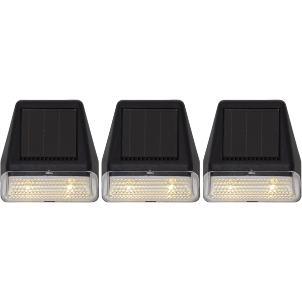 Solcellsvägglykta 3-pack Wally Mini