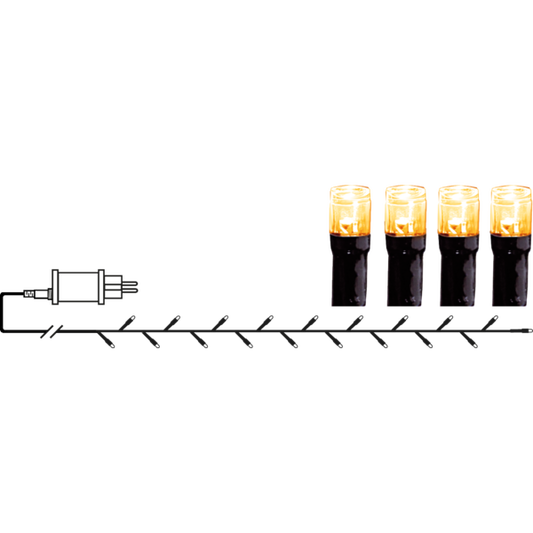 Ljusslinga golden warm white 12 m