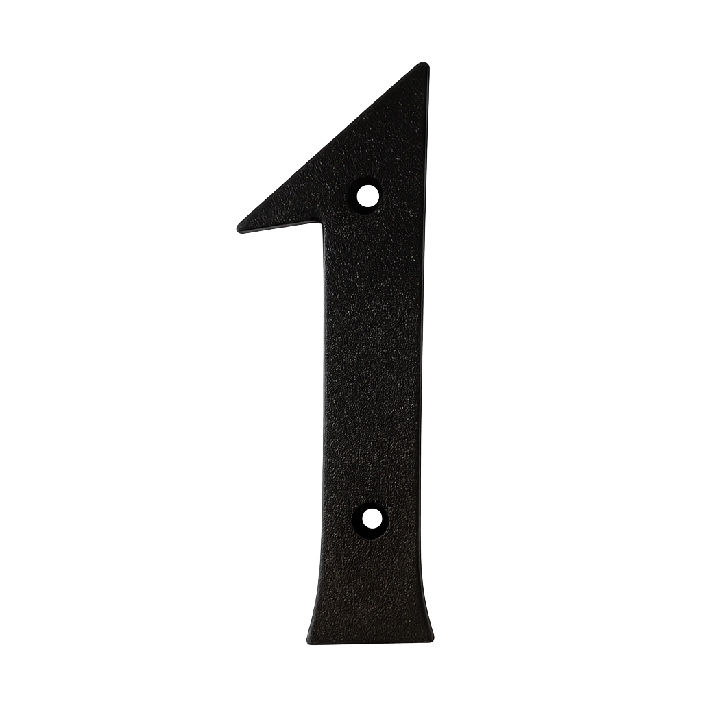 FASADSIFFRA "1" GJUTJÄRN, 16cm