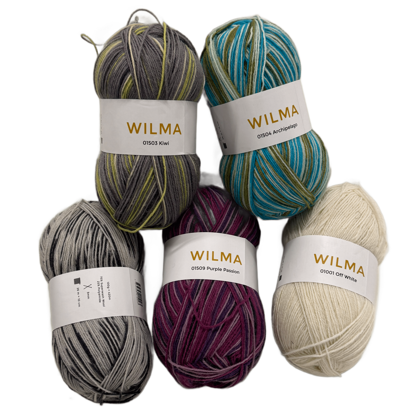 Wilma garn 100g Superwash