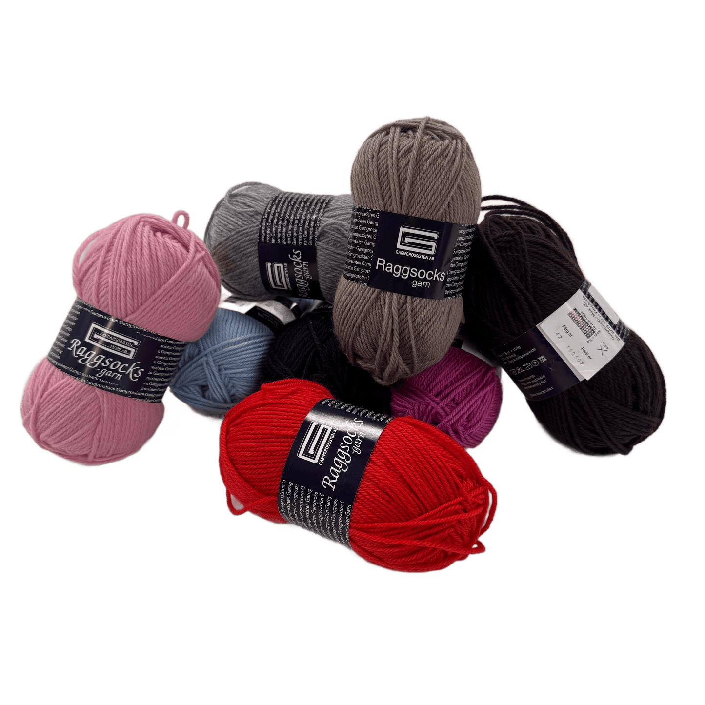 Raggsocksgarn enfärgat 100g