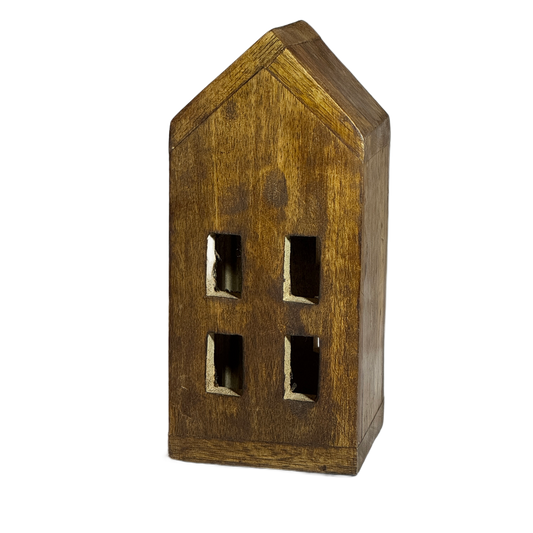 Hus Malvina trä 17x7,5x7,5cm