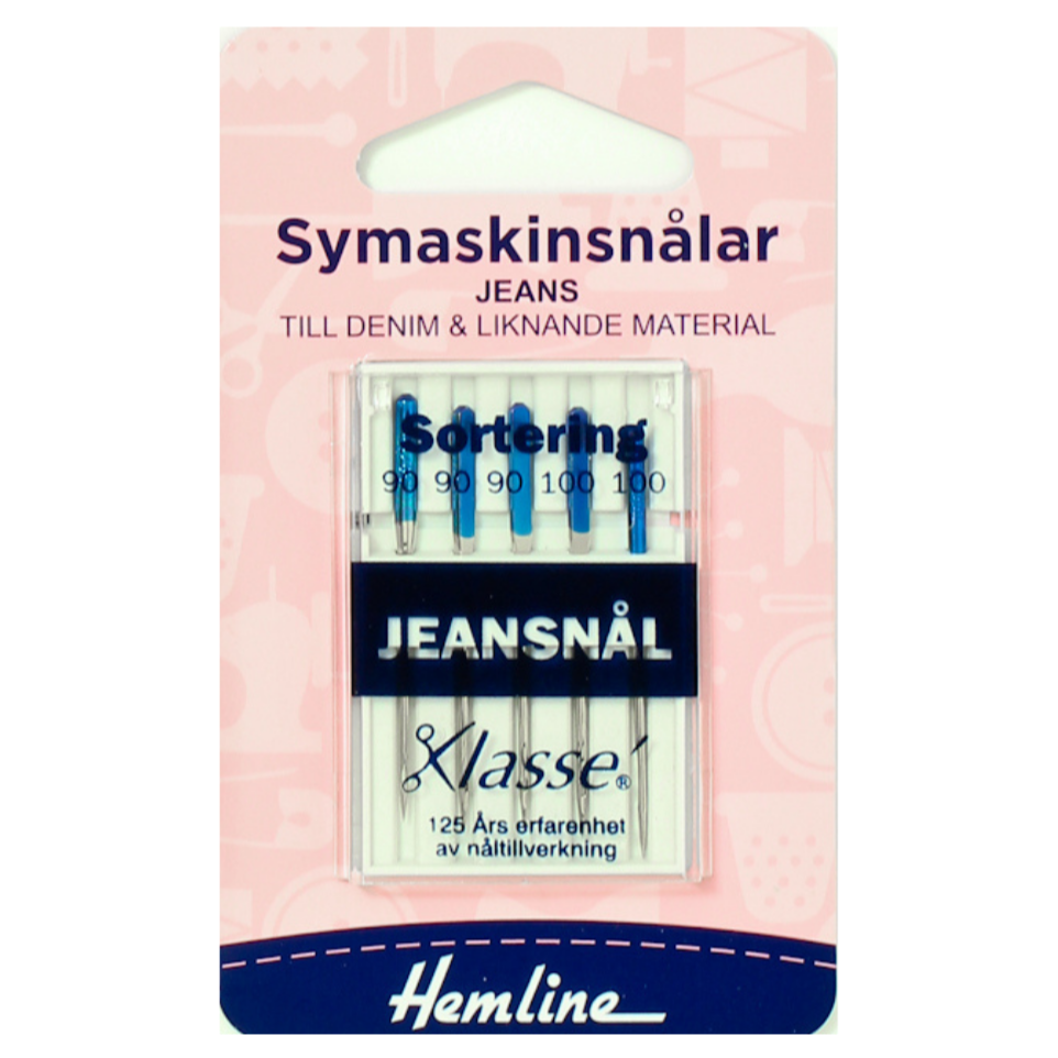 Symaskinsnålar Jeans 90-100