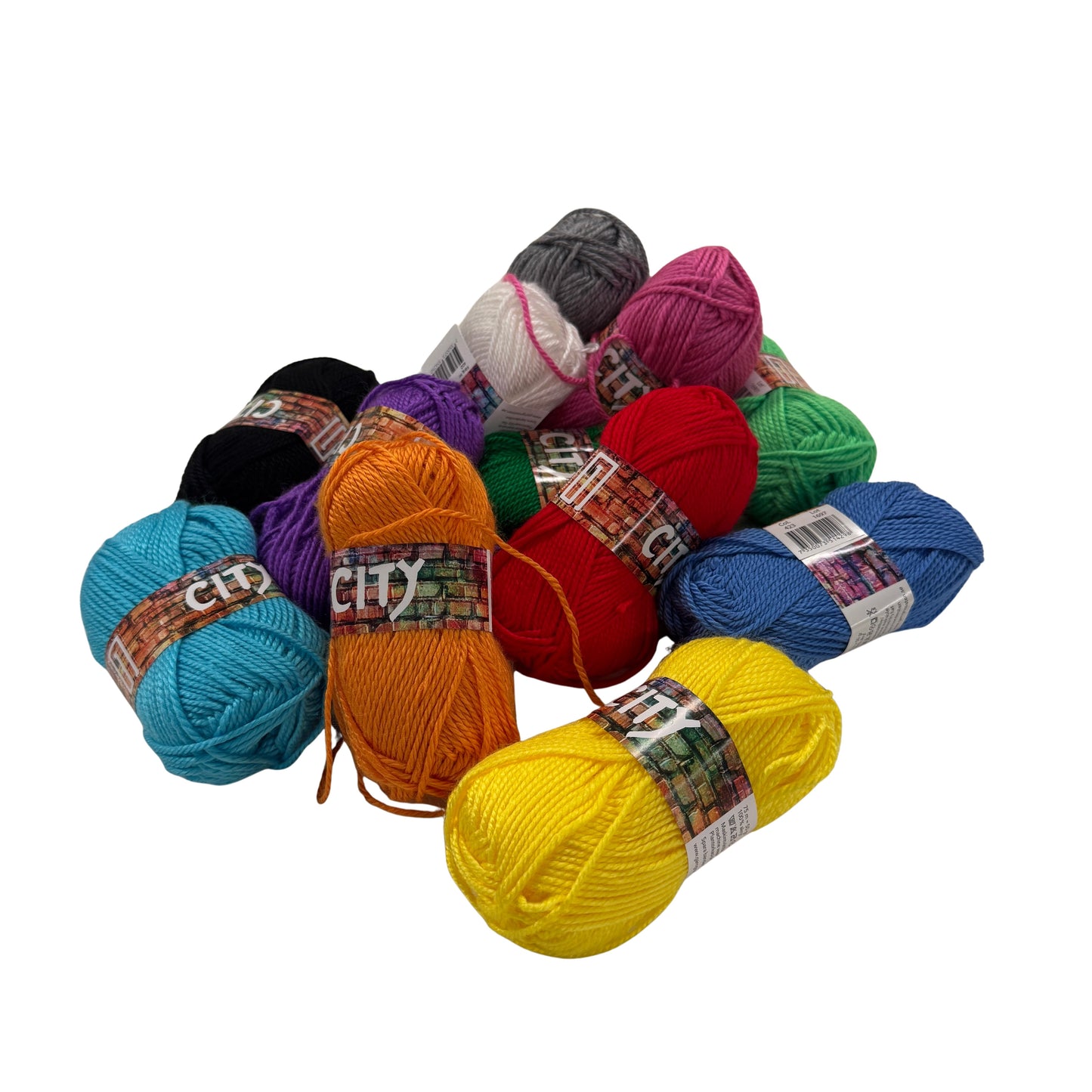 City garn 50g 100% akryl