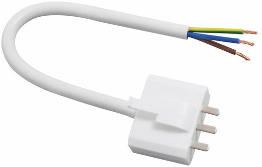 Lampsladdställ DCL 20 cm, 2-pol jordad