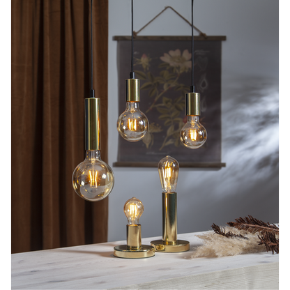 LED-lampa E27 G125 Plain Amber