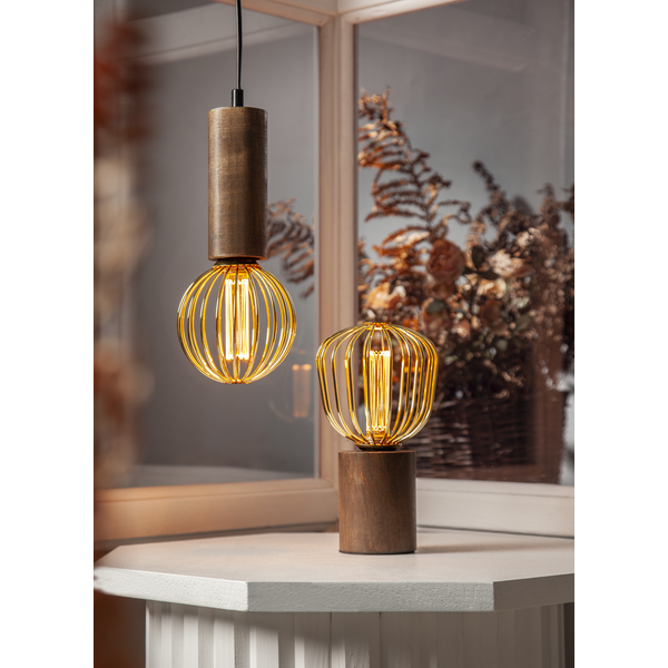 LED-lampa E27 G125 Decoled Metal