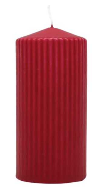 Blockljus Räfflad 12cm
