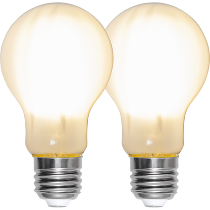 LED-LAMPA E27 A60 FROSTED 2-PACK 470lm
