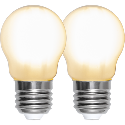 LED-LAMPA E27 G45 FROSTED 2-PACK 250lm