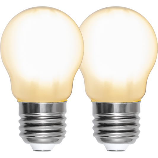 LED-LAMPA E27 G45 FROSTED 2-PACK 250lm