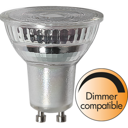 LED-LAMPA GU10 MR16 SPOTLIGHT GLASS