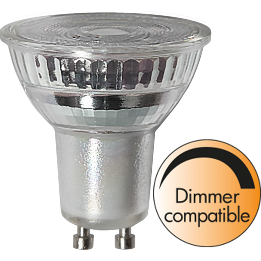 LED-LAMPA GU10 MR16 SPOTLIGHT GLASS