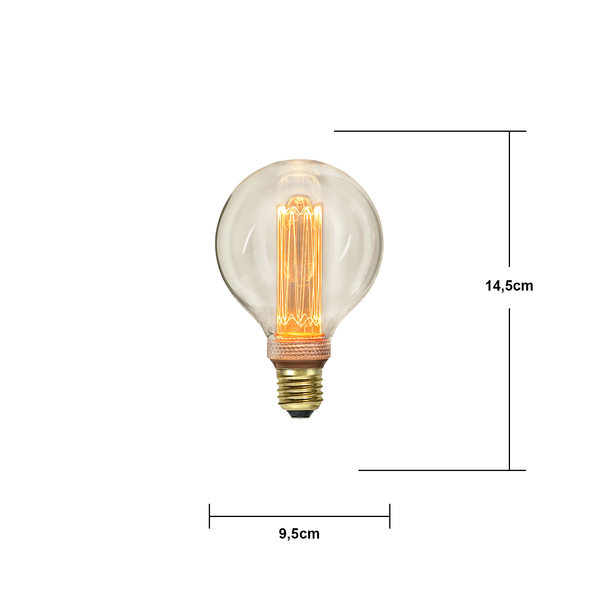 LED-lampa E27 G95 New Generation Classic