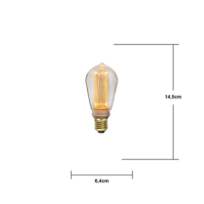 LED-lampa E27 ST64 New Generation Classic
