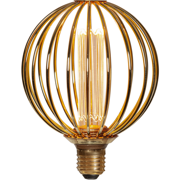 LED-lampa E27 G125 Decoled Metal