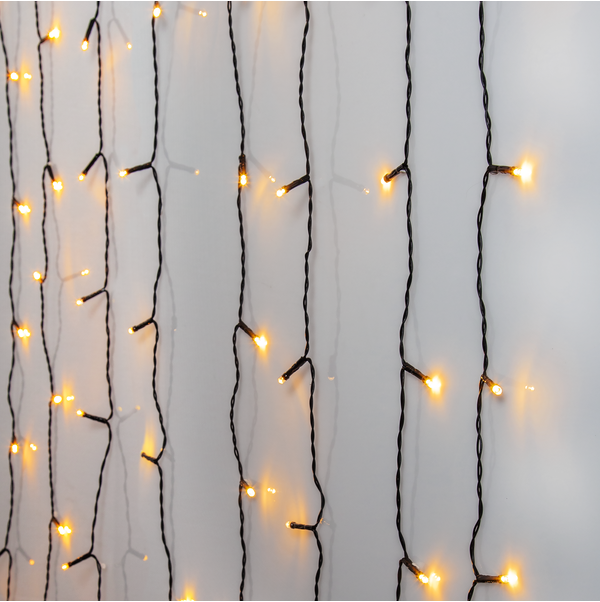 Ljusgardin golden warm white 1,3x2 m