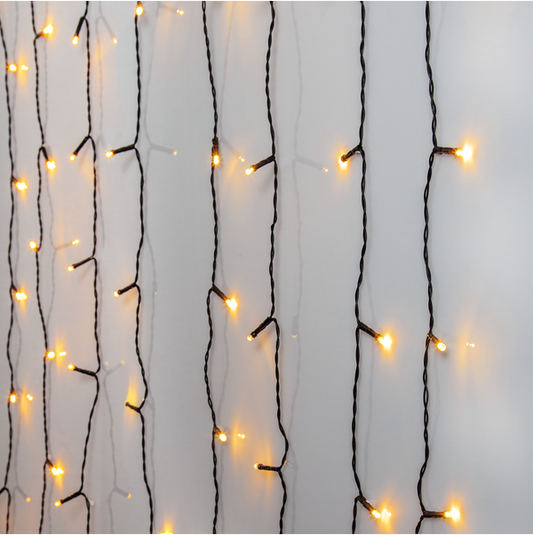 Ljusgardin golden warm white 1,3x2 m