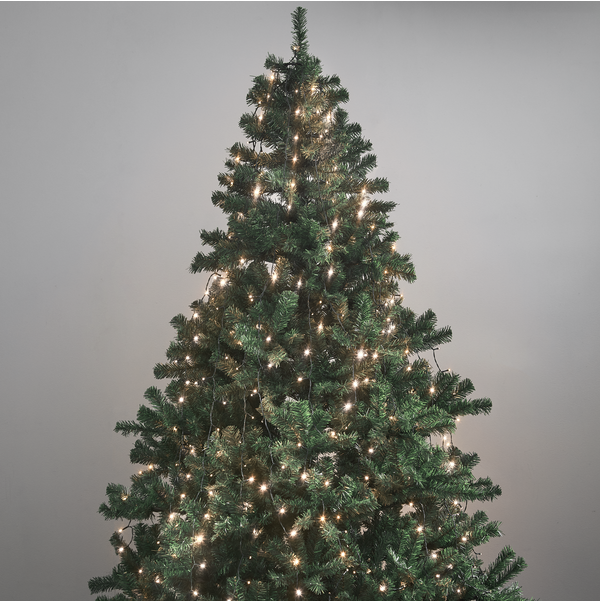 Julgransslinga crispy ice white