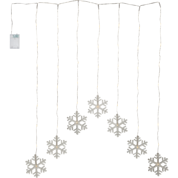 Ljusgardin dew drop snowflake