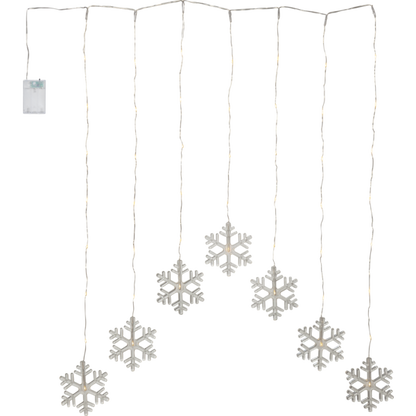 Ljusgardin dew drop snowflake