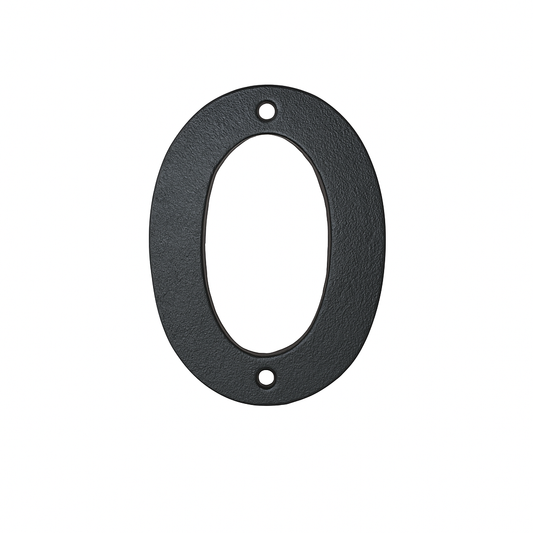 FASADSIFFRA "0" GJUTJÄRN, 16cm
