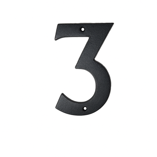 FASADSIFFRA "3" GJUTJÄRN, 16cm