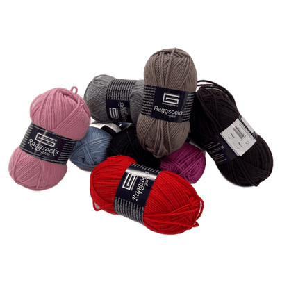 Raggsocksgarn enfärgat 100g