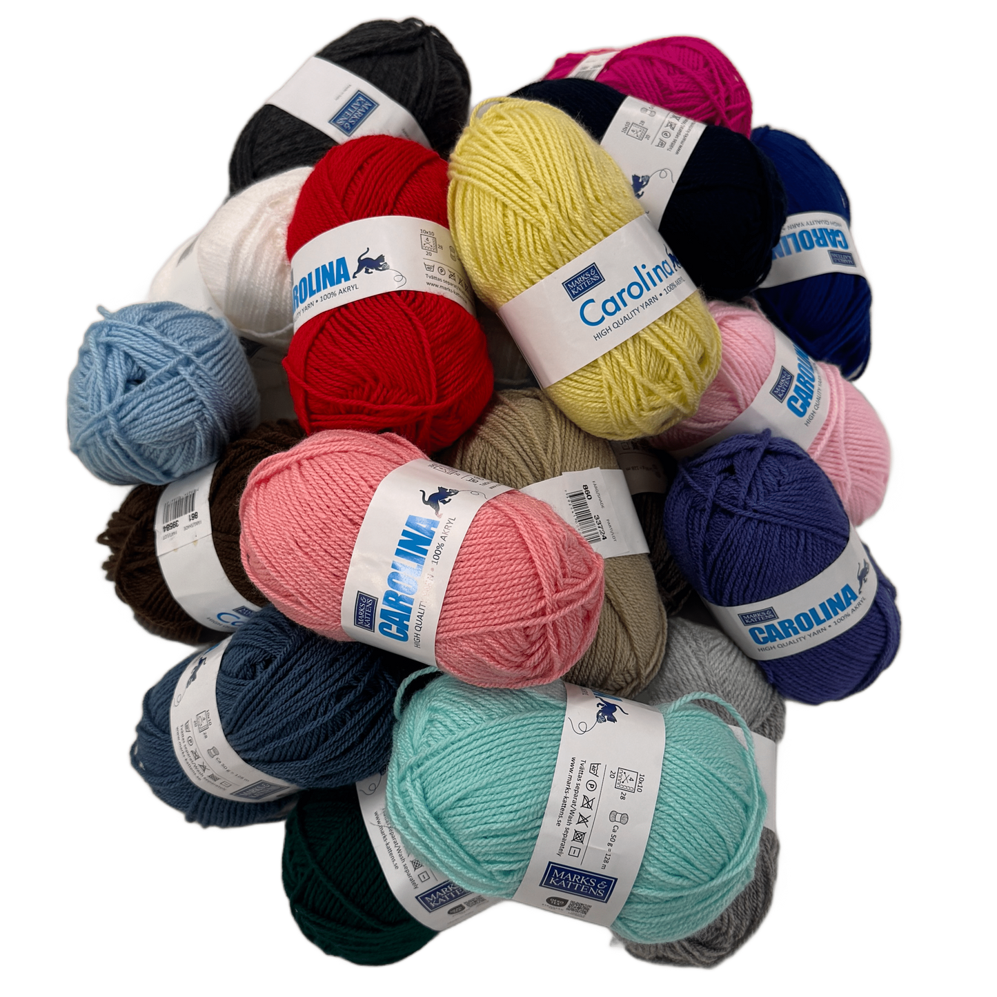 Carolina garn enfärgat 50g 100% akryl