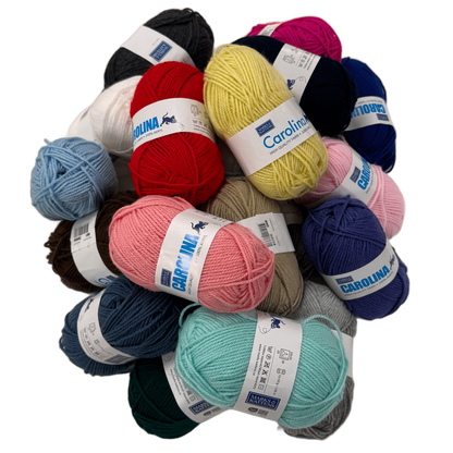 Carolina garn enfärgat 50g 100% akryl