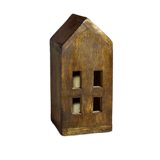 Hus Malvina trä 17x7,5x7,5cm
