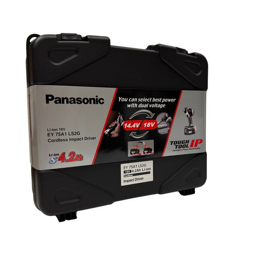 Panasonic EY75A1 18V slagskruvdragare – komplett kit (Dual Voltage)