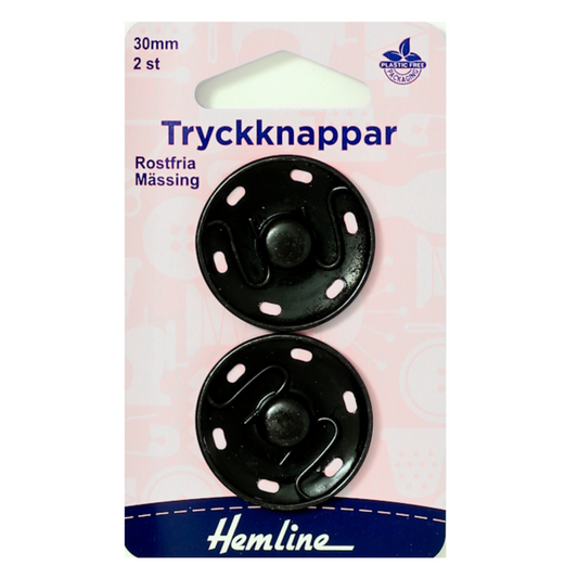 Tryckknappar 30 mm 2 st